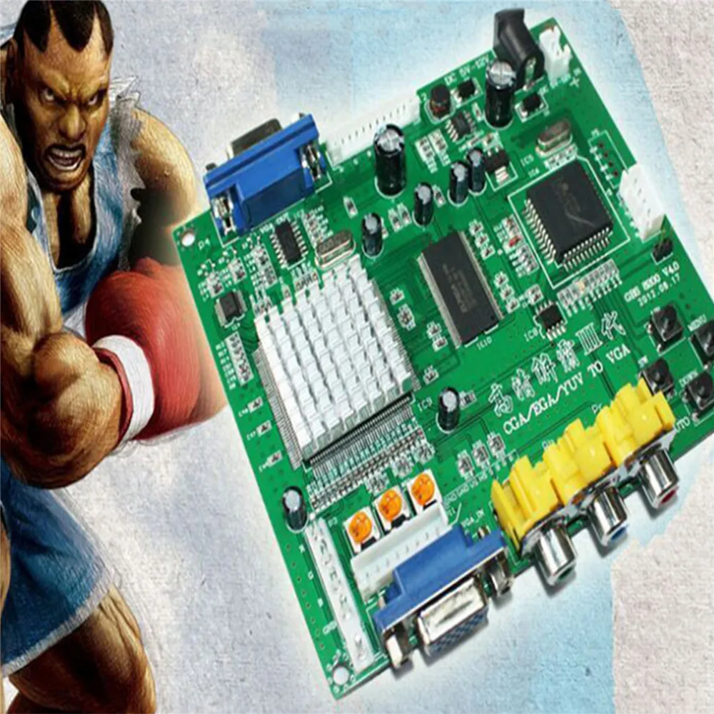 Плата преобразователя CGA EGA RGB в VGA HD видеопреобразователь плата выход игровая