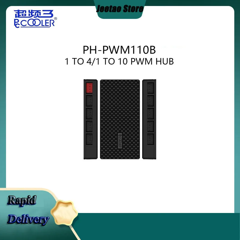 PCCOOLER PH-PWM110B 1to10\1to4 4pin PWM Efficiency fan hub SATA power adapter CPU cooling fan Splitter adapter magnet adsorption
PCCOOLER PH-PWM110B 1to10\1to4 4pin PWM Efficiency fan hub SATA power adapter CPU cooling fan Splitter adapter magnet adsorption