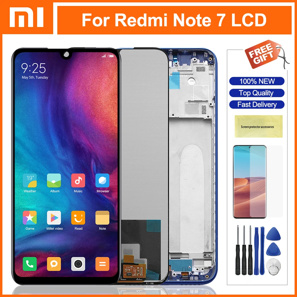 ЖК-дисплей 6,3 дюйма для Redmi Note 7 ЖК-дисплей Diaplay сенсорный экран дигитайзер в сборе для Xiaomi Redmi Note7 Note7 Pro Lcd
ЖК-дисплей 6,3 дюйма для Redmi Note 7 ЖК-дисплей Diaplay сенсорный экран дигитайзер в сборе для Xiaomi Redmi Note7 Note7 Pro Lcd