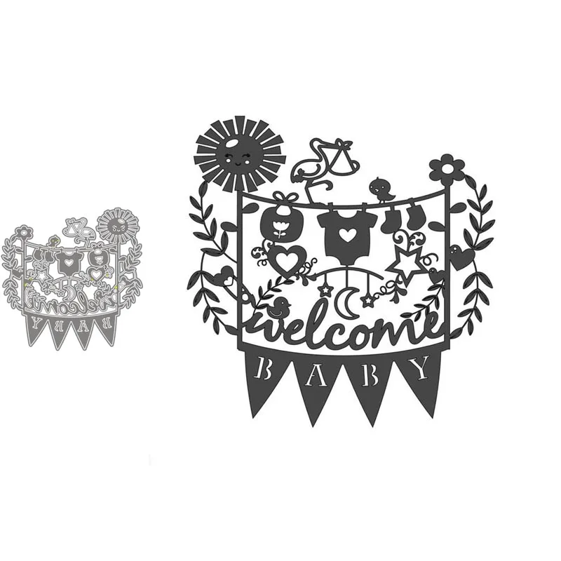 Metal Cutting Dies WELCOME Stencils For DIY Scrapbooking Decorative Embossing Handcraft Die Cutting Template
Metal Cutting Dies WELCOME Stencils For DIY Scrapbooking Decorative Embossing Handcraft Die Cutting Template