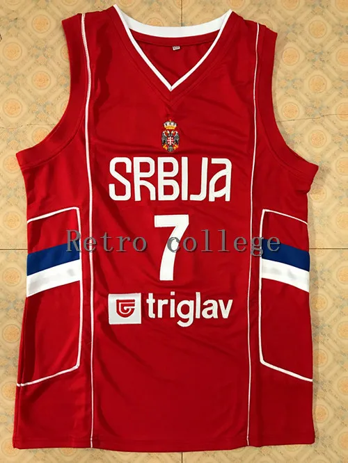 

#13 RADULJICA #7 Bogdan Bogdanovic 2017 Team Serbia Basketball Jersey Stitched Custom Any Number Name jerseys