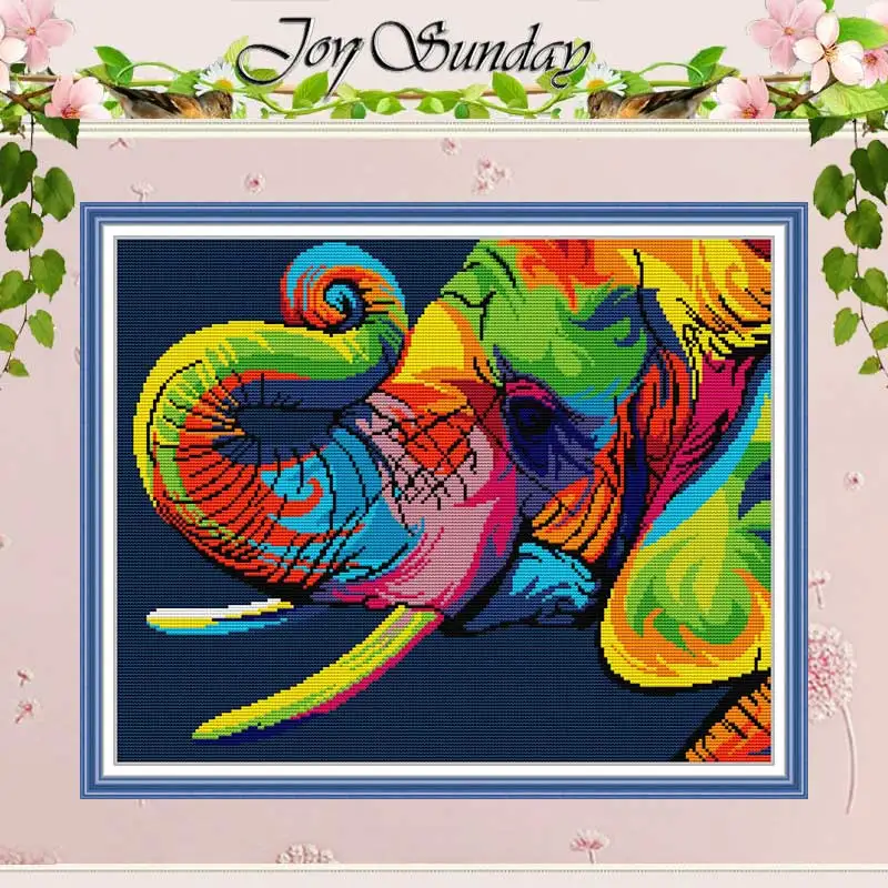 Rainbow Elephant Animals Pattern Counted Cross Stitch 11CT 14CT Printed Handmade DMC Cross Stitch Kits Embroidery for Needlework 
Rainbow Elephant Animals Pattern Counted Cross Stitch 11CT 14CT Printed Handmade DMC Cross Stitch Kits Embroidery for Needlework