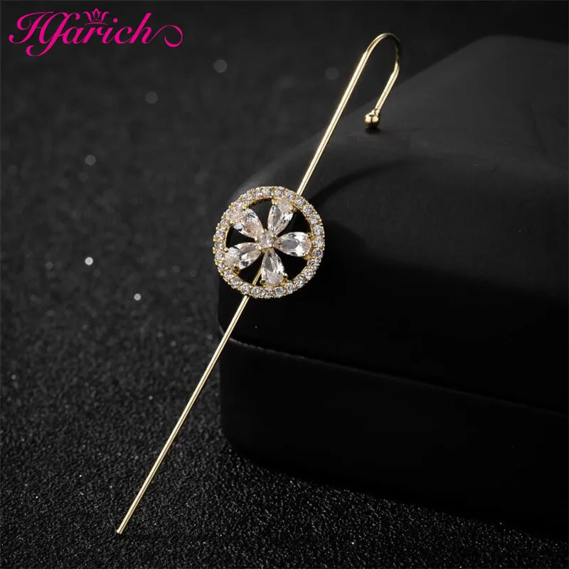 Fashion Female Jewelry Unique Crystal Zirconia Sun Flowers Simle Circle Star Ear Wrap Crawler Hook Earrings for Women Grils
Fashion Female Jewelry Unique Crystal Zirconia Sun Flowers Simle Circle Star Ear Wrap Crawler Hook Earrings for Women Grils