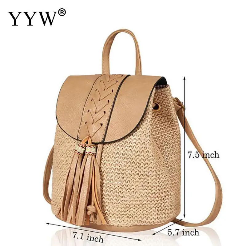 Casual Straw Backpack Female Straw Bag Women Sunmmer Ratten Bags Backpack Women Designer for Ladies Women Large Backpack Handbag
Casual Straw Backpack Female Straw Bag Women Sunmmer Ratten Bags Backpack Women Designer for Ladies Women Large Backpack Handbag