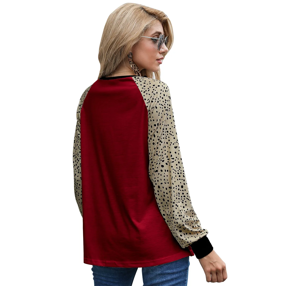 New Women Casual Basic Spring Autumn Blouse Top Shirt Top Tee O-neck Spot Long sleeve S~XL
New Women Casual Basic Spring Autumn Blouse Top Shirt Top Tee O-neck Spot Long sleeve S~XL