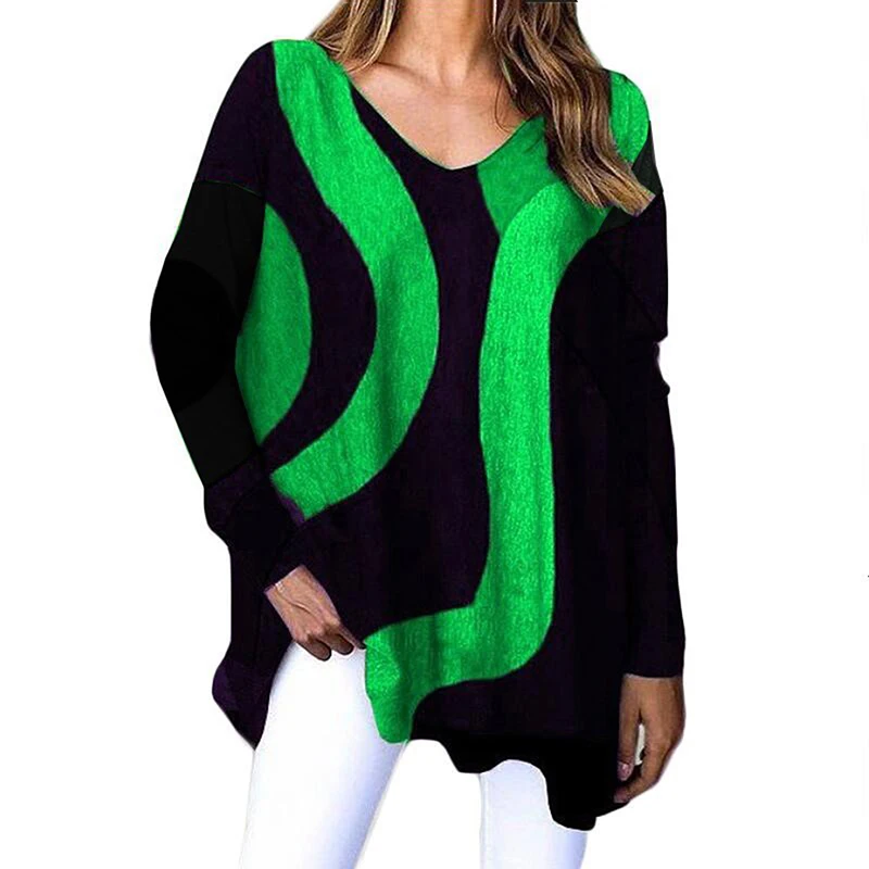 Irregular New Striped Casual Printing Loose Long Sleeved Women's T-Shirt Autumn Winter All Match Street Hipster Ladies Tops
Irregular New Striped Casual Printing Loose Long Sleeved Women's T-Shirt Autumn Winter All Match Street Hipster Ladies Tops
