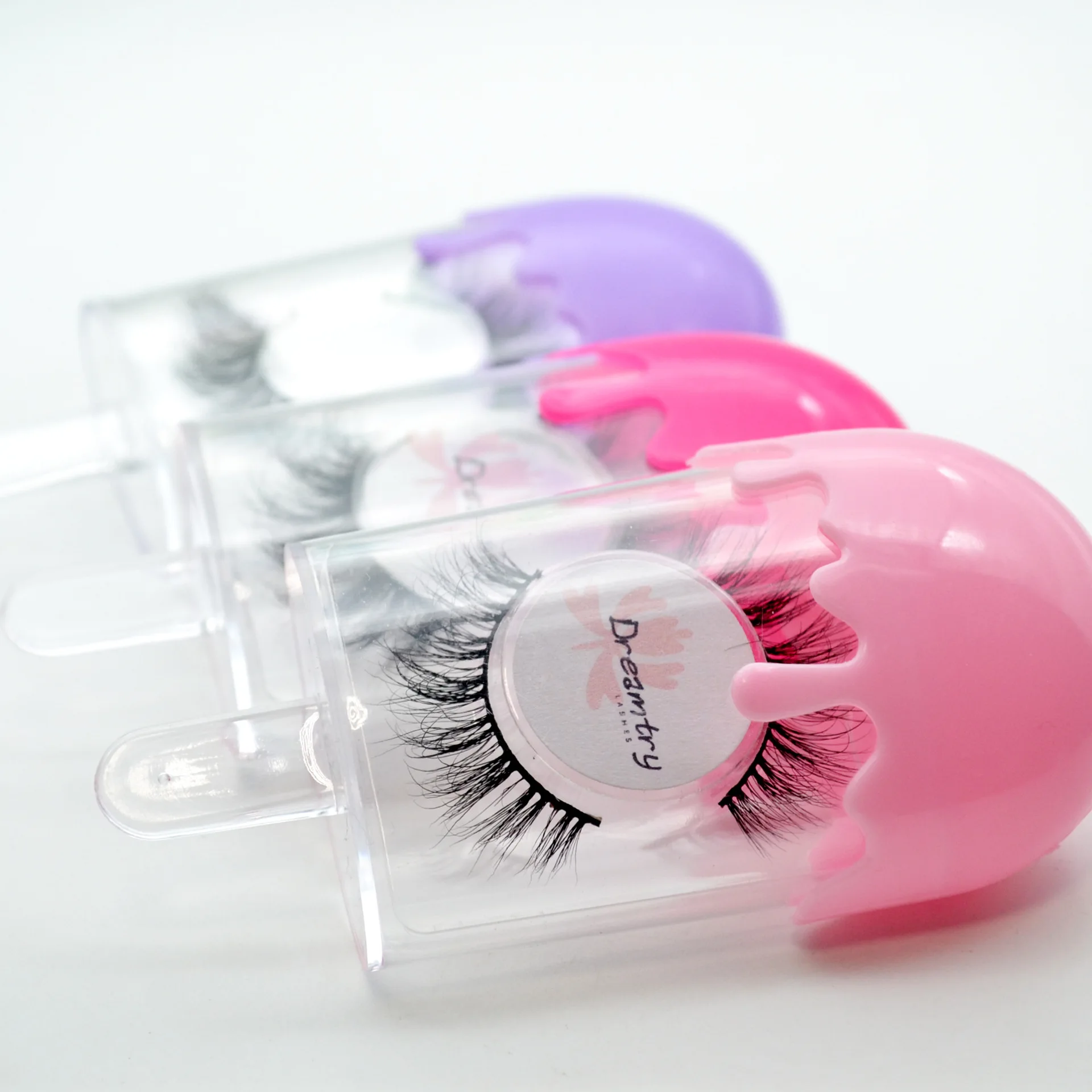 10pcs Plastic Portable Fake Eyelash Storage Box Packaging Clear Ice Cream Eyelash Case With Tray Lollipop Candy Color Lash Box
10pcs Plastic Portable Fake Eyelash Storage Box Packaging Clear Ice Cream Eyelash Case With Tray Lollipop Candy Color Lash Box