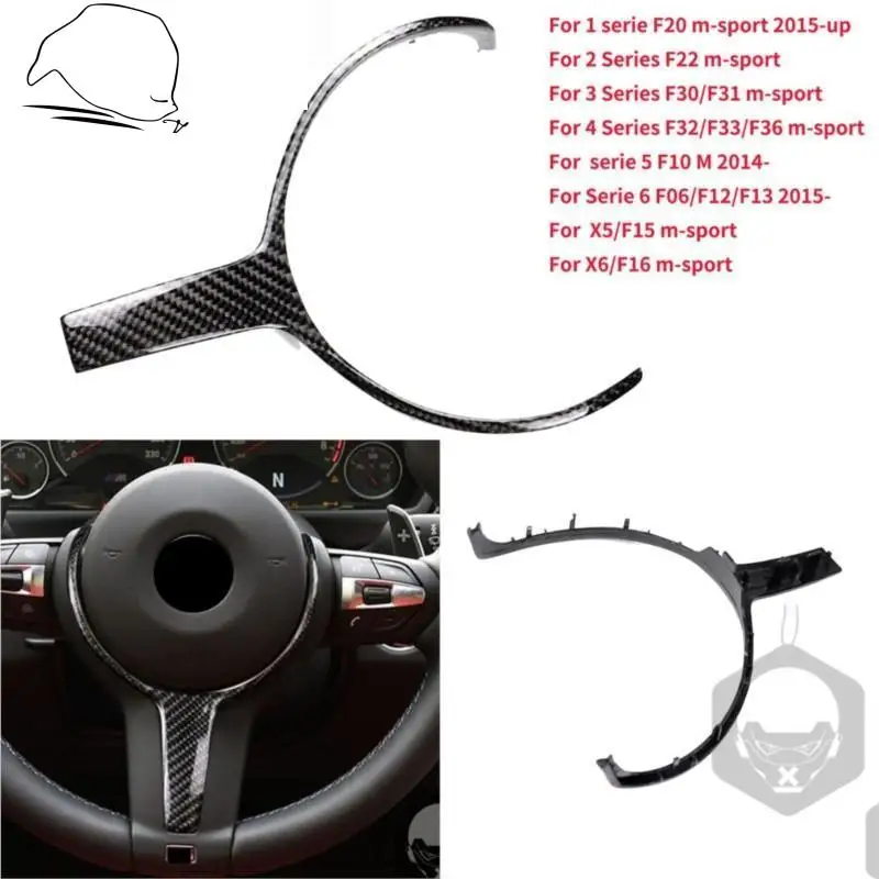 Real Carbon Fiber M-sport Replacement Steering Wheel Trim Cover For BMW F20 F22 F30 F31 F32 F33 F36 F10 F06 F12 F13 F15 F16
Real Carbon Fiber M-sport Replacement Steering Wheel Trim Cover For BMW F20 F22 F30 F31 F32 F33 F36 F10 F06 F12 F13 F15 F16