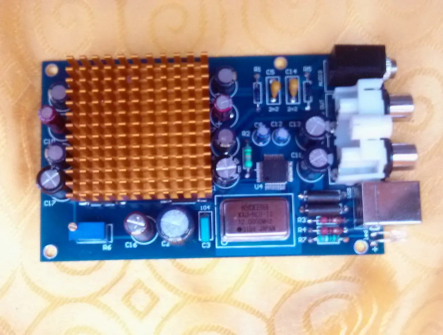 6 TDA1543T декодер DAC компьютер USB внешняя звуковая карта декодирующая плата 4 и