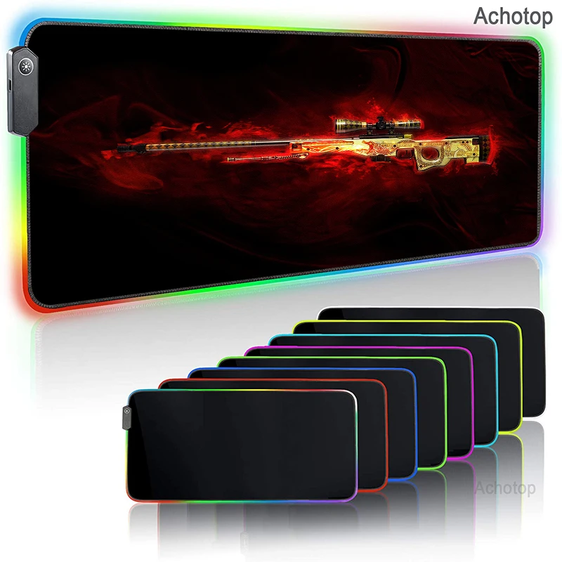 Игровой коврик AWP RGB для мыши, большой цветной светящийся Настольный коврик с светодиодный светильник кой для ПК, ноутбука, CS GO, геймерский ко...
Игровой коврик AWP RGB для мыши, большой цветной светящийся Настольный коврик с светодиодный светильник кой для ПК, ноутбука, CS GO, геймерский ко...