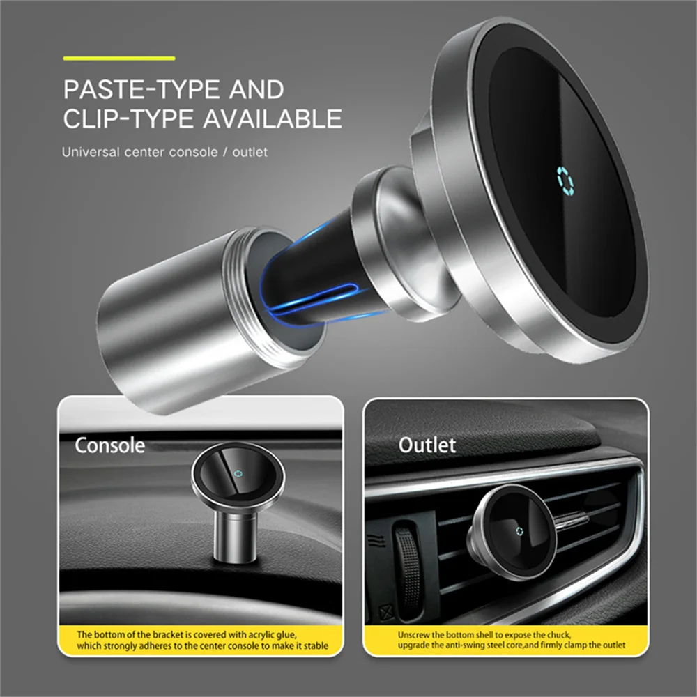 15W Magnetic Charger Car Phone Holder For Magsafe iPhone 12 Pro Max Mini Fast Charging Car Air Vent Dashboard Mount Magnet Stand 
15W Magnetic Charger Car Phone Holder For Magsafe iPhone 12 Pro Max Mini Fast Charging Car Air Vent Dashboard Mount Magnet Stand