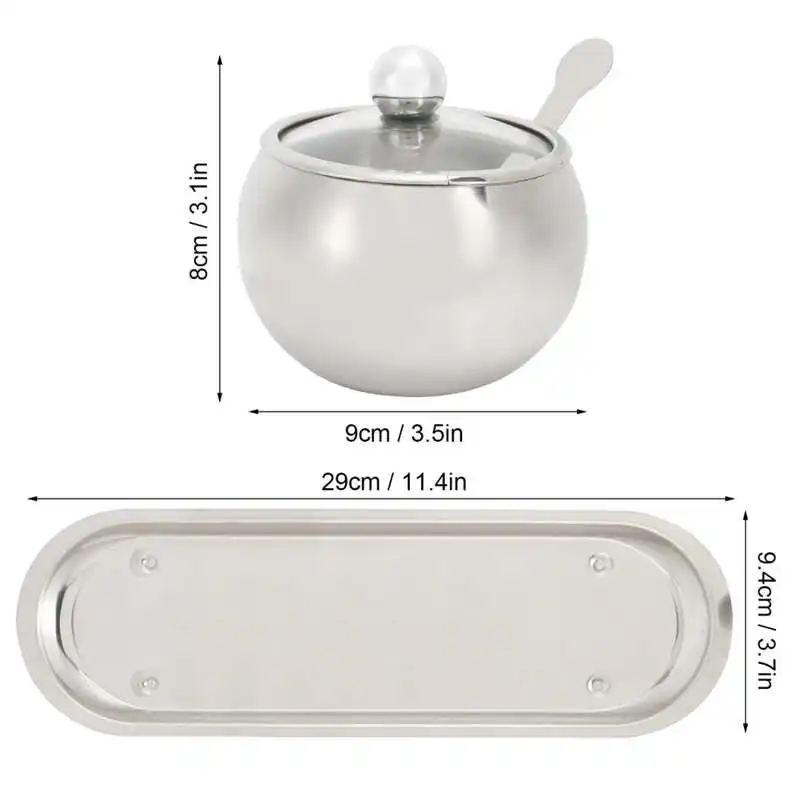 Spice Tool Seasoning Box 304 Stainless Steel Condiment Spice Jar with Rack Lids Spoons Kitchen Tools 
Spice Tool Seasoning Box 304 Stainless Steel Condiment Spice Jar with Rack Lids Spoons Kitchen Tools