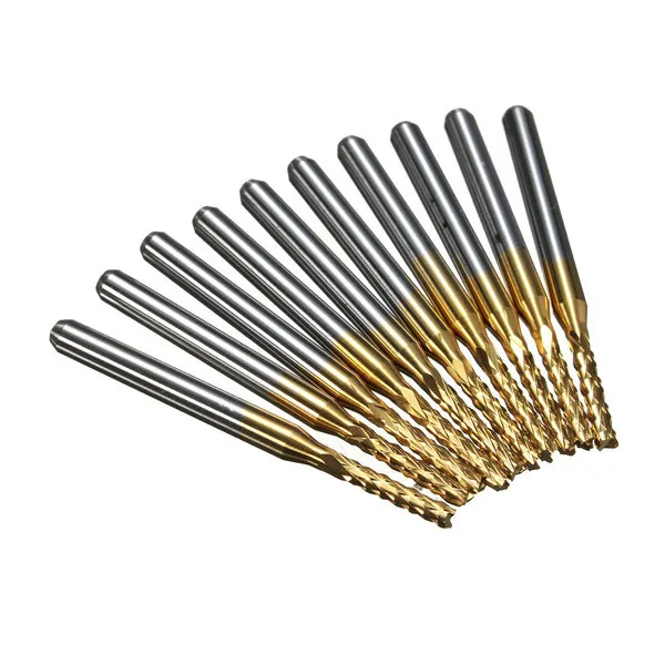 DB-M11 10pcs 2.0mm 1/8 Inch Shank Carbide End Mill Engraving Bits for CNC PCB Rotary Burrs
DB-M11 10pcs 2.0mm 1/8 Inch Shank Carbide End Mill Engraving Bits for CNC PCB Rotary Burrs