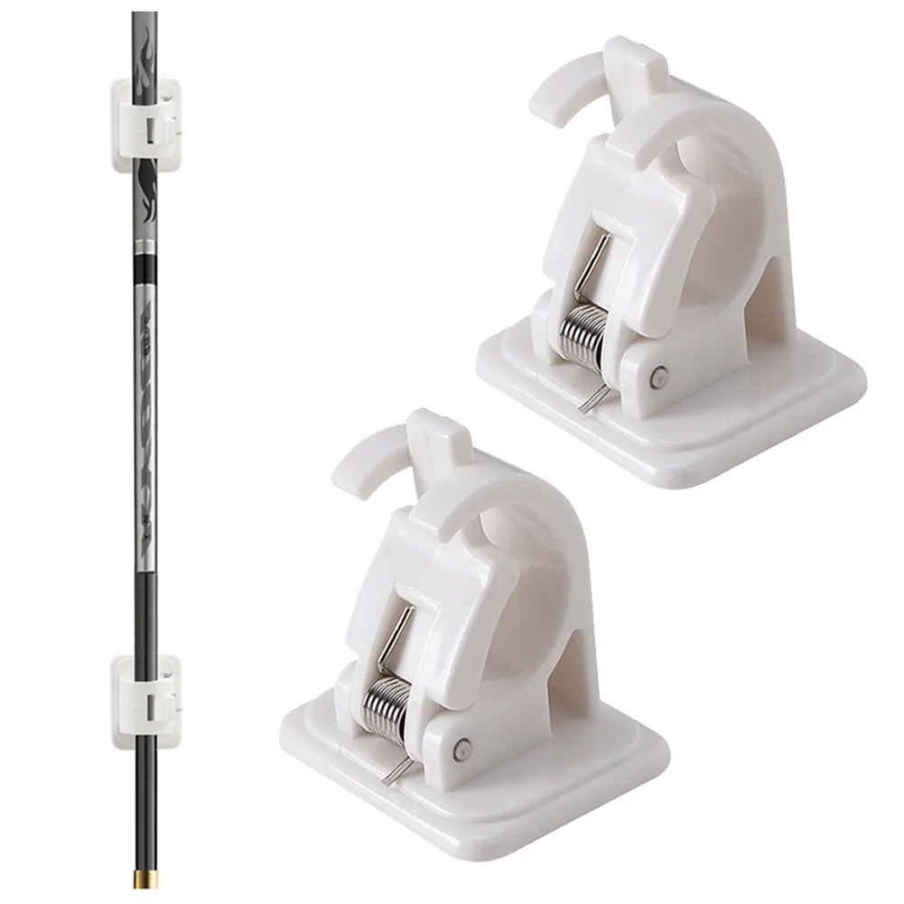 2pcs Wall Sticker Rod Rack ABS Mounted Fishing Rod Storage Clips Clamps Holder Rack Organizer Portable Designed
2pcs Wall Sticker Rod Rack ABS Mounted Fishing Rod Storage Clips Clamps Holder Rack Organizer Portable Designed