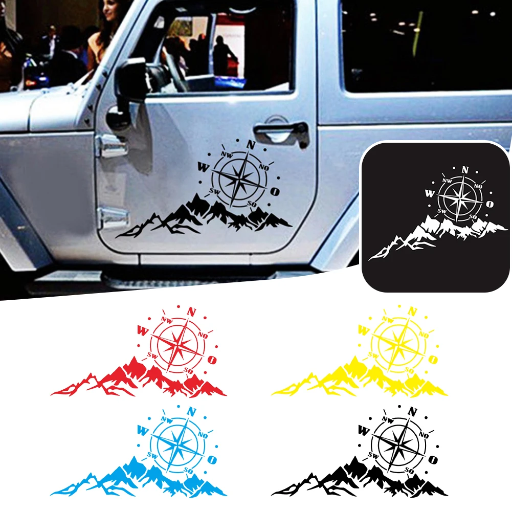 2pcs 56x30cm Mountain Compass Car Sticker 3D Waterproof No Fading Vinyl Decal For Car Hood Auto Body Side Door
2pcs 56x30cm Mountain Compass Car Sticker 3D Waterproof No Fading Vinyl Decal For Car Hood Auto Body Side Door