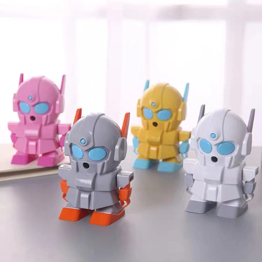 Boys Robot Manual Pencil Sharpener Sharp Pencil Sharpener Handheld Hand-cranked Pencil Sharpener for School Classroom/Office
Boys Robot Manual Pencil Sharpener Sharp Pencil Sharpener Handheld Hand-cranked Pencil Sharpener for School Classroom/Office