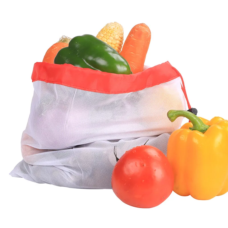 12Pcs Reusable Food Storage Bag Mesh Fruit Vegetable Shopping Net Bag Kitchen Storage Organizer Bags Drawstring Pocket 
12Pcs Reusable Food Storage Bag Mesh Fruit Vegetable Shopping Net Bag Kitchen Storage Organizer Bags Drawstring Pocket