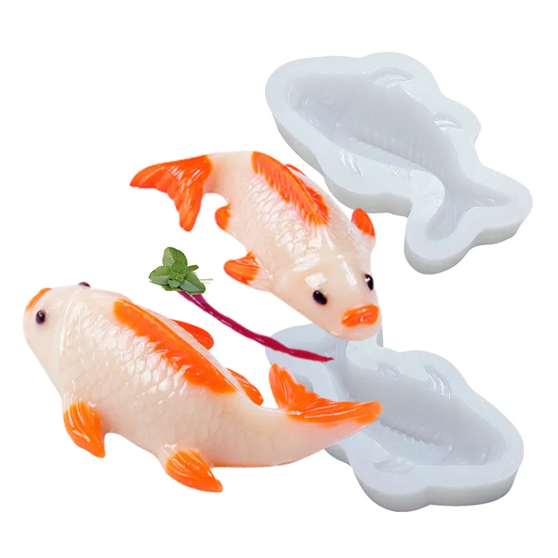 New Carp Silicone Mold Mousse Cake Koi Model Creative Pastry Baking Tools Handmade Soap Mold
New Carp Silicone Mold Mousse Cake Koi Model Creative Pastry Baking Tools Handmade Soap Mold