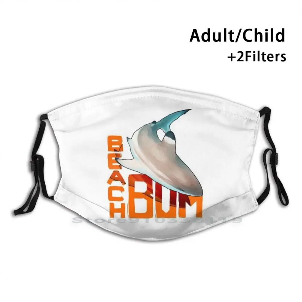 Beach Bum Design Anti Dust Filter Washable Face Mask Kids Beach Bum Beach Shark Sharks Black Tip Reef Shark Blacktip Reef Shark 
Beach Bum Design Anti Dust Filter Washable Face Mask Kids Beach Bum Beach Shark Sharks Black Tip Reef Shark Blacktip Reef Shark