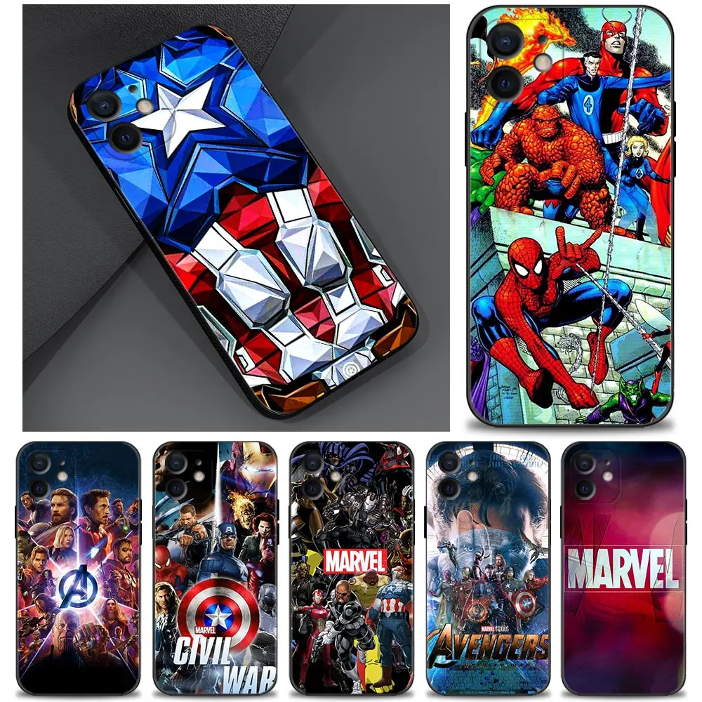 Luxury Marvel Comics Phone Case for iPhone 13 12 11 Pro Max 13 Mini 7 8 Plus X XS Max XR SE 5s 6 6S Silicone Cover Coque Shell
Luxury Marvel Comics Phone Case for iPhone 13 12 11 Pro Max 13 Mini 7 8 Plus X XS Max XR SE 5s 6 6S Silicone Cover Coque Shell