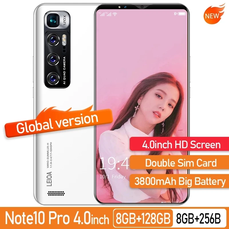 Radmi Note 10 Pro Smart phones 16GB+512GB smartphones 4.0 HD inch cellphones MTK 6763 mobile phones Faca ID adnroid 10.0 phone
Radmi Note 10 Pro Smart phones 16GB+512GB smartphones 4.0 HD inch cellphones MTK 6763 mobile phones Faca ID adnroid 10.0 phone