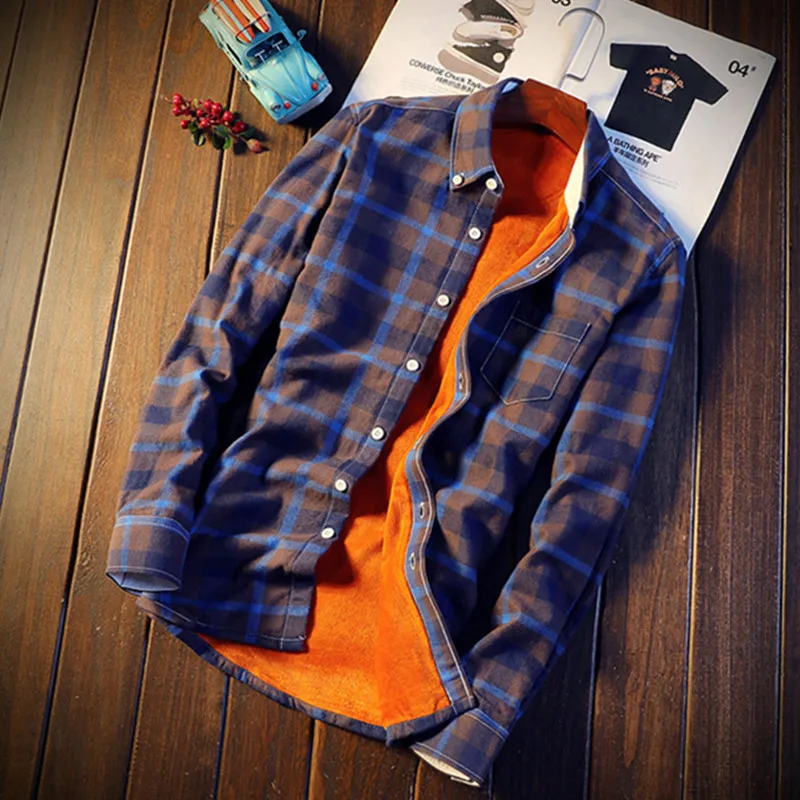 Camisa Masculina Shirt Men Plaid Flannel Shirts Mens Casual Autumn Winter Spring Thick Warm Fleece Cotton Long Sleeve Shirt 5XL
Camisa Masculina Shirt Men Plaid Flannel Shirts Mens Casual Autumn Winter Spring Thick Warm Fleece Cotton Long Sleeve Shirt 5XL
