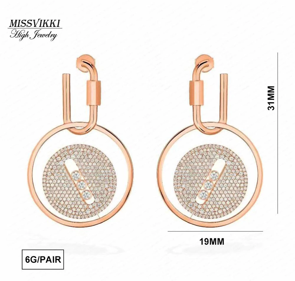 missvikki High Quality Luxury Round Pendant Earring Cubic Zirconia Stone Jewelry For Women Daily Actor Dancer Stage Performance
missvikki High Quality Luxury Round Pendant Earring Cubic Zirconia Stone Jewelry For Women Daily Actor Dancer Stage Performance