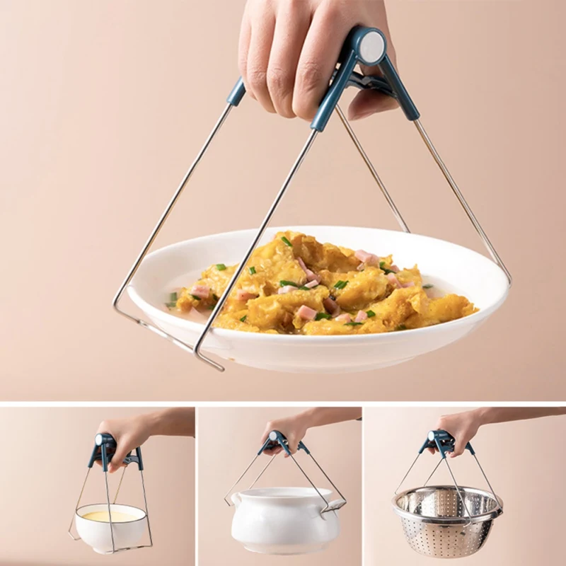 2021 Stainless Steel Foldable Hot Dish Clamp Non-Slip Silica Bowl Clip Plate Pot Gripper Kitchen Utensil Holder Tool
2021 Stainless Steel Foldable Hot Dish Clamp Non-Slip Silica Bowl Clip Plate Pot Gripper Kitchen Utensil Holder Tool