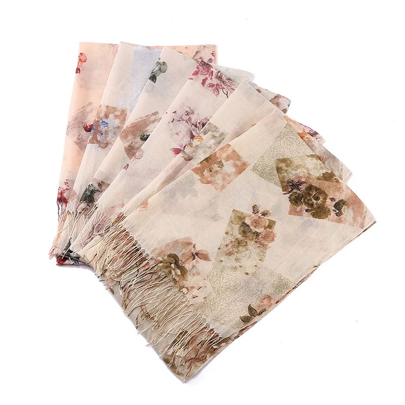 New spring and summer foreign trade export scarf Japanese female female art fan printing cotton and linen scarves small fresh lo
New spring and summer foreign trade export scarf Japanese female female art fan printing cotton and linen scarves small fresh lo