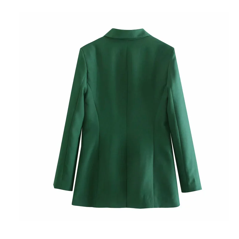 Spring and autumn women's casual solid color single-breasted pocket decorative jacket
Spring and autumn women's casual solid color single-breasted pocket decorative jacket