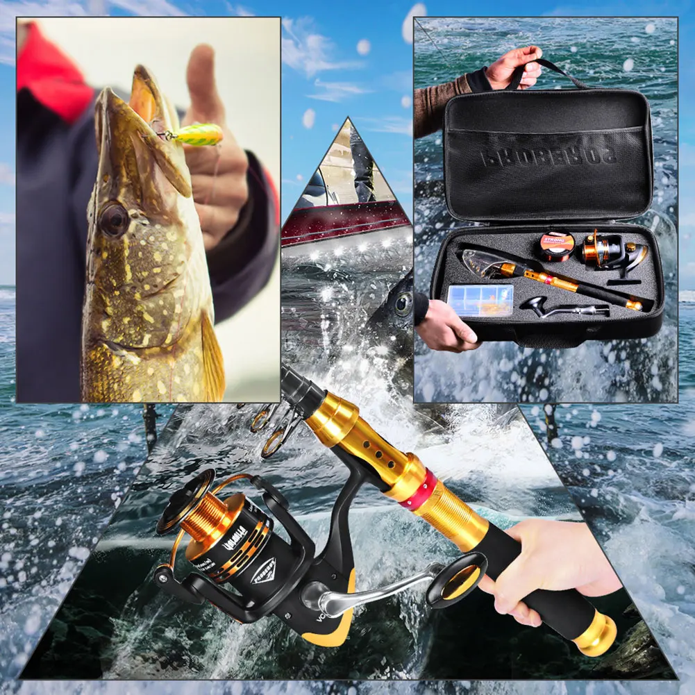 Fishing Gear Set Fishing Rod and Reel Combos Carbon Fiber Telescopic Fishing Rod with Reel Combo Sea Saltwater Freshwater Kit
Fishing Gear Set Fishing Rod and Reel Combos Carbon Fiber Telescopic Fishing Rod with Reel Combo Sea Saltwater Freshwater Kit