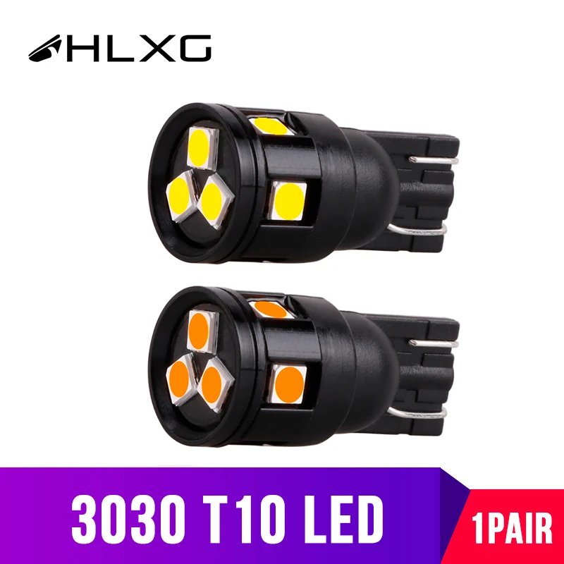 Неполярный T10 W5W светодиодный указатель поворота 3030 подсветка заднего номерного