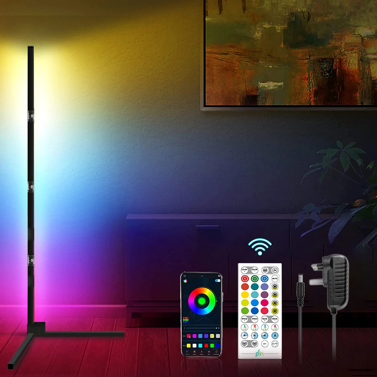 RGB Corner Light LED Floor lamp Bedroom Bedside Decoration Floor Light Living Rom Art Decor Indoor Standing Stand Lighting
RGB Corner Light LED Floor lamp Bedroom Bedside Decoration Floor Light Living Rom Art Decor Indoor Standing Stand Lighting