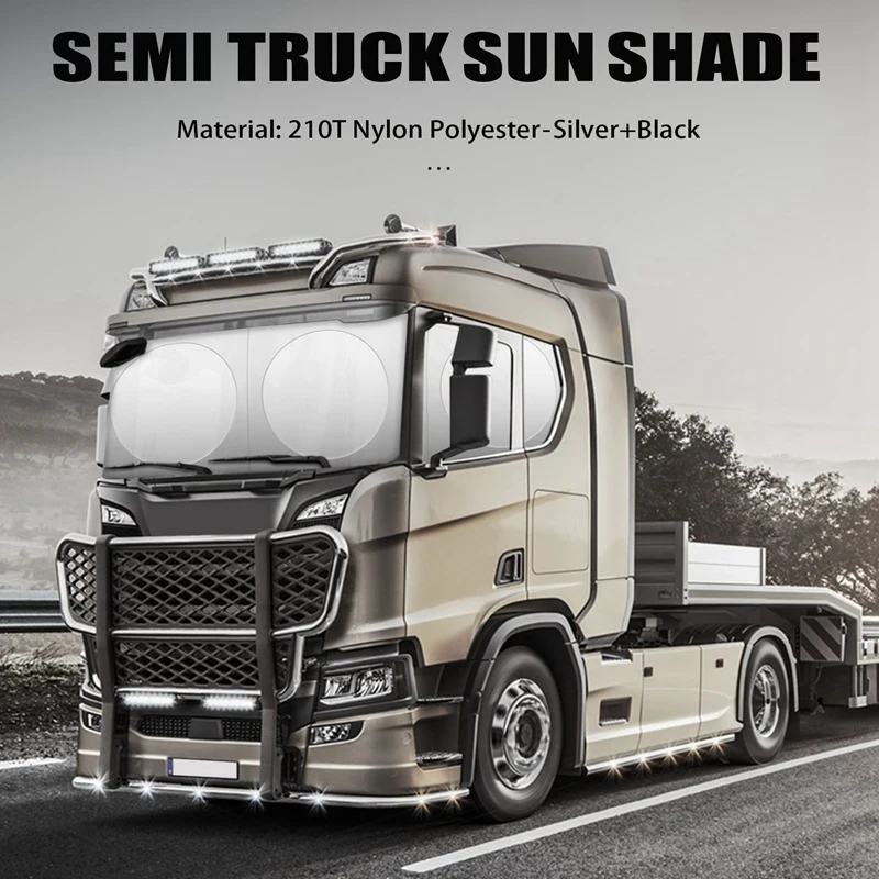 

Солнцезащитный козырек для лобового стекла грузовика, солнцезащитный козырек для боковых окон 210T, УФ-защитный козырек для грузовика, для ко...