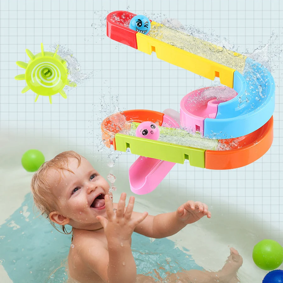 Baby Bath Track Toys Water Games Marble Run Race Maze Suction Cup Orbits Bathroom Toys Children Assembling Track Slides Blocks
Baby Bath Track Toys Water Games Marble Run Race Maze Suction Cup Orbits Bathroom Toys Children Assembling Track Slides Blocks