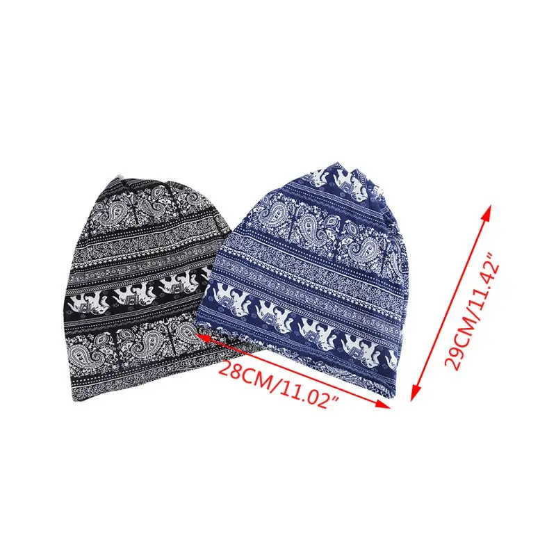 Unisex Slouchy Beanie Skull Hat Paisley Digital Print Chemo Cap Infinity Scarf 
Unisex Slouchy Beanie Skull Hat Paisley Digital Print Chemo Cap Infinity Scarf