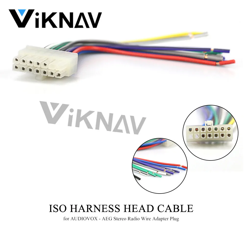 Wiring Connector Cable Car ISO Harness Head Cable for AUDIOVOX - AEG Stereo Radio Wire Adapter Plug 15-011
Wiring Connector Cable Car ISO Harness Head Cable for AUDIOVOX - AEG Stereo Radio Wire Adapter Plug 15-011