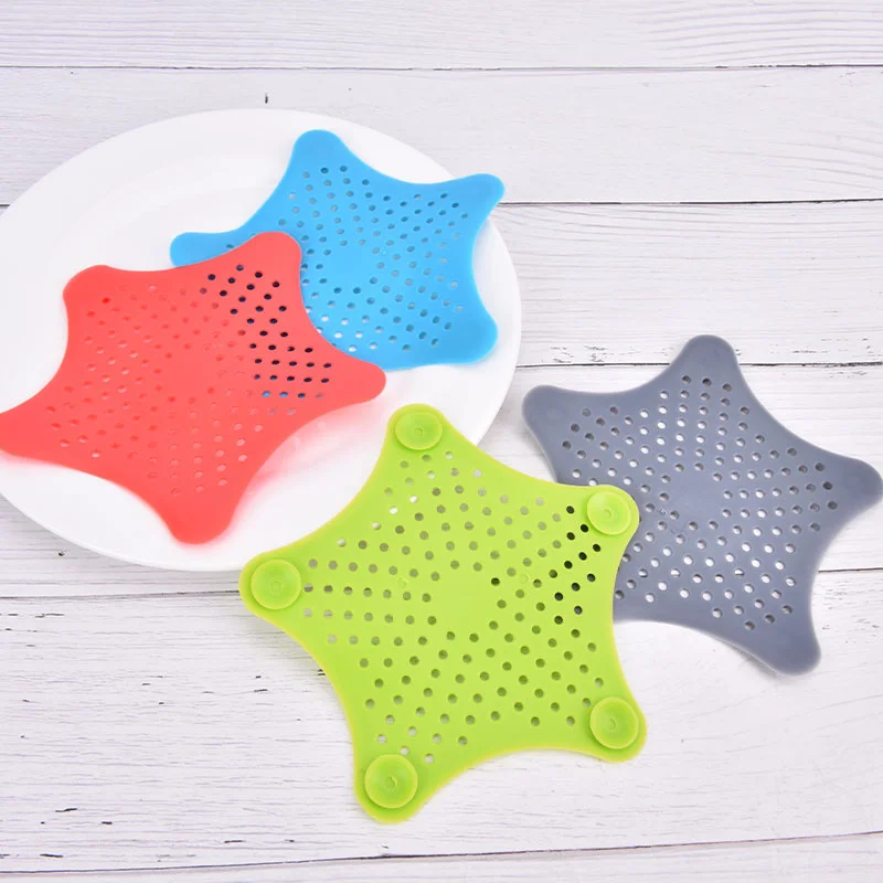 For Kitchen Waste Bathroom Sink Filter Sewer Star Outfall Strainer Anti-blocking Floor Drain Hair Stopper Catcher Kitchen Tools 
For Kitchen Waste Bathroom Sink Filter Sewer Star Outfall Strainer Anti-blocking Floor Drain Hair Stopper Catcher Kitchen Tools
