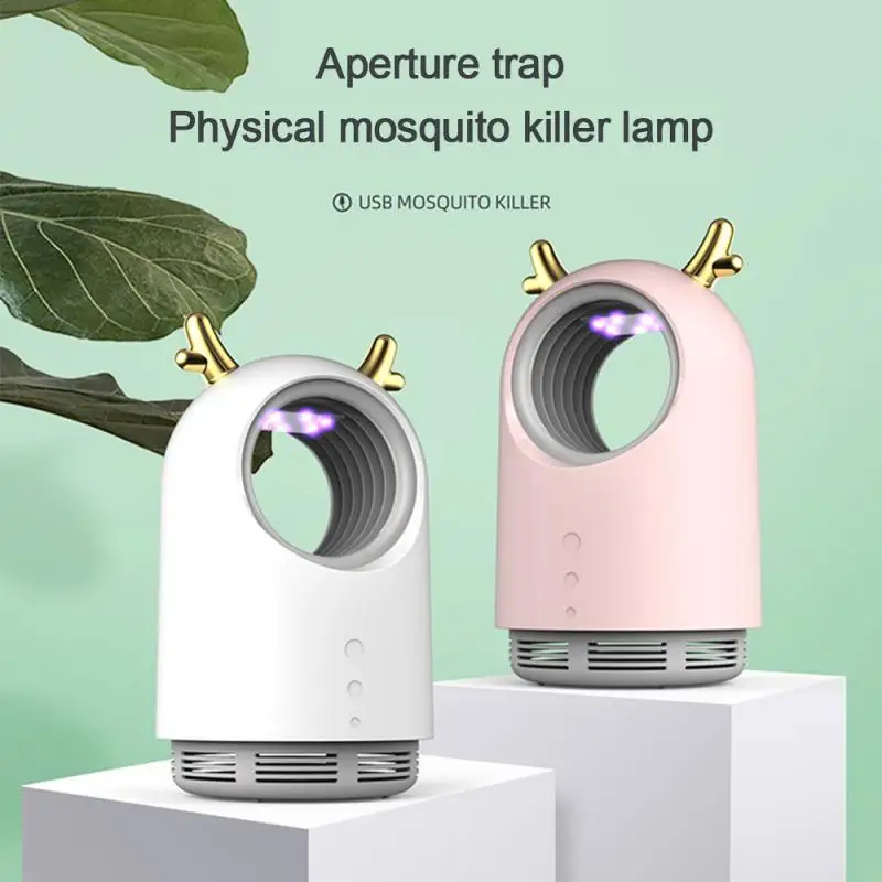 

Antler Mosquito Killer Lamp USB Electric Insect Trap Mosquito Zapper Repellent For Bedroom Office Kitchen Courtyard Camping Pet