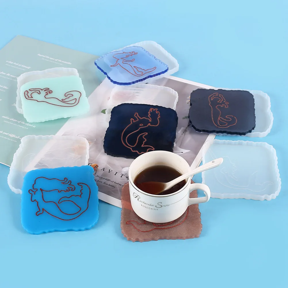 Coaster Mold Set DIY Epoxy Resin Silicone Mold Mermaid Tail Flower Resin Mold Storage Kitchen Heat Insulation Pad Silicone Mould
Coaster Mold Set DIY Epoxy Resin Silicone Mold Mermaid Tail Flower Resin Mold Storage Kitchen Heat Insulation Pad Silicone Mould