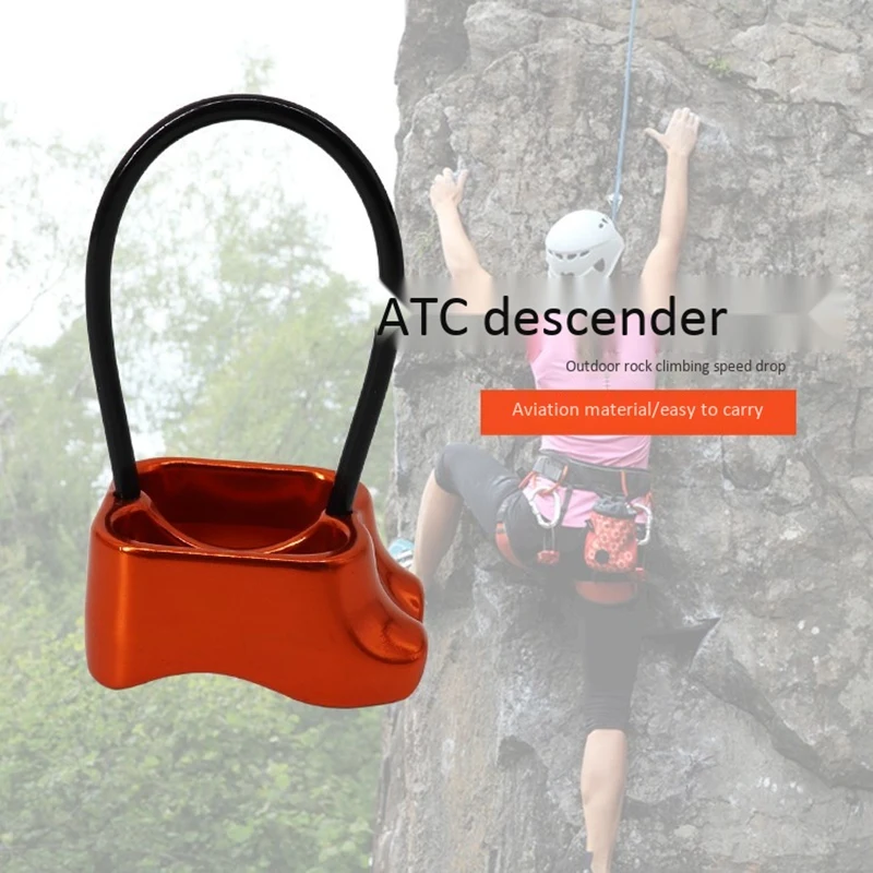 Скалолазание скалолазание ATC Belay Rappel устройство с блокировкой карабин Экипировка