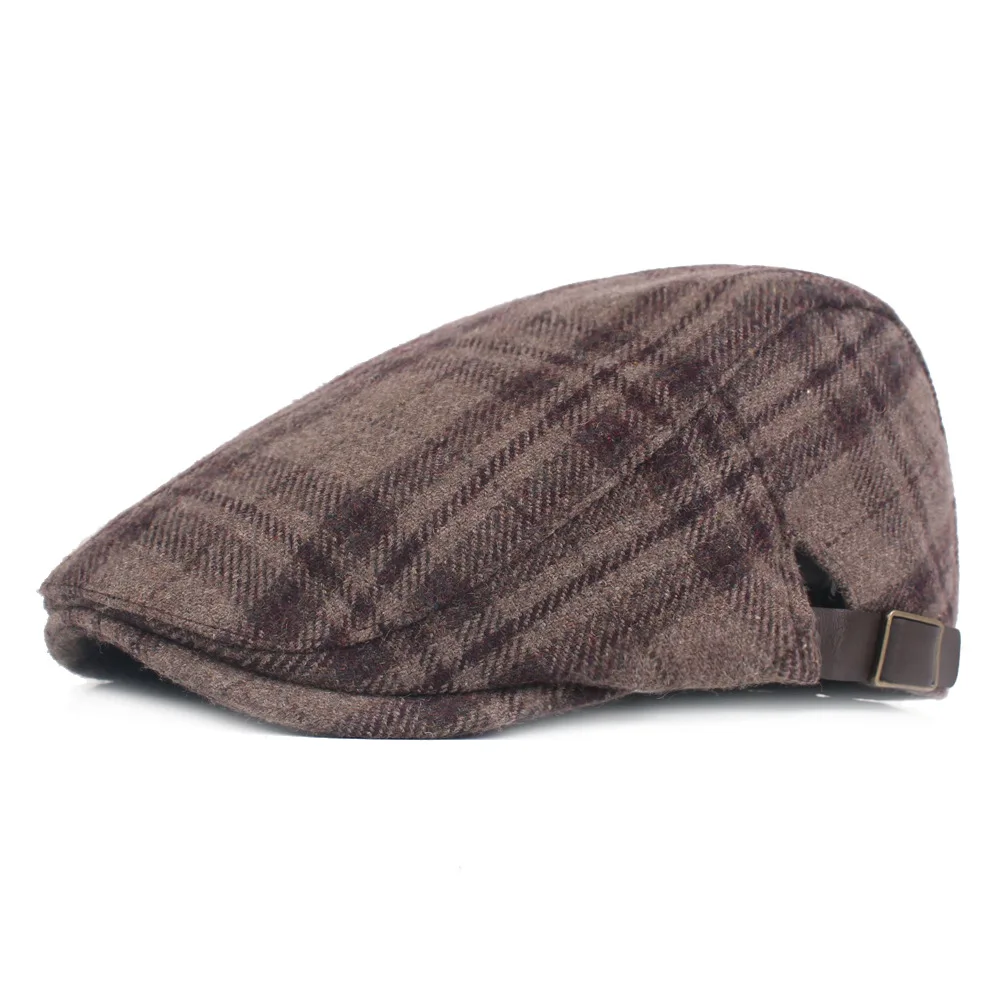 RoxCober Fall WInter Wool Mens Womens Duckbill Cap Ivy Driving Sun Flat Cabbie Newsboy Hat Unisex Berets | Аксессуары для одежды