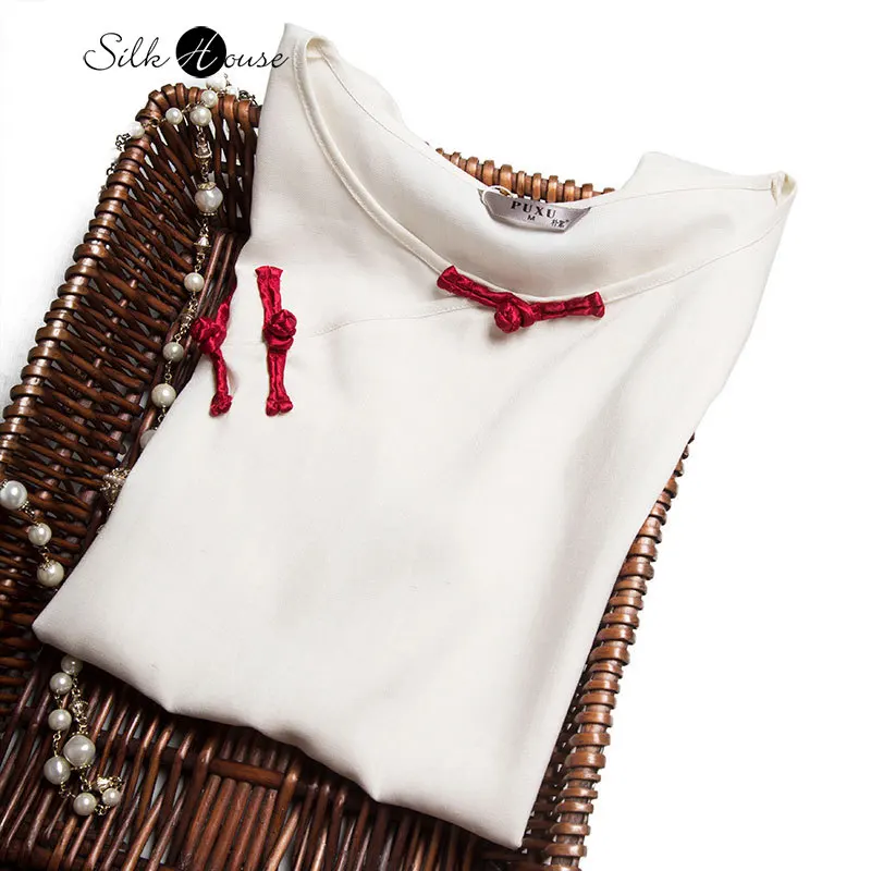 2020 New Autumn Mulberry Silk Chinese Modified White Hand-button Short-sleeved Shirt T-shirt
2020 New Autumn Mulberry Silk Chinese Modified White Hand-button Short-sleeved Shirt T-shirt