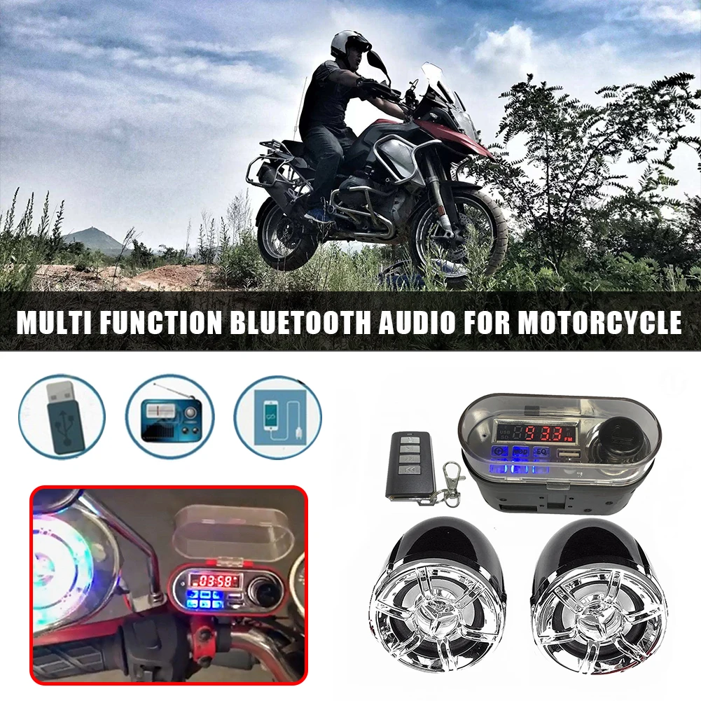 Bluetooth-динамик для мотоцикла, водонепроницаемая аудиосистема, поддержка TF, FM-радио, быстрое зарядное устройство USB, Аксессуары для мотоцикла
Bluetooth-динамик для мотоцикла, водонепроницаемая аудиосистема, поддержка TF, FM-радио, быстрое зарядное устройство USB, Аксессуары для мотоцикла