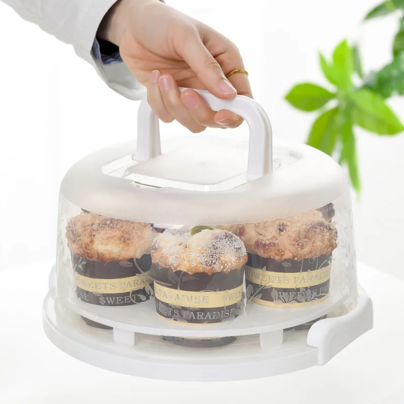 4 Colors High Quality Plastic Round Cake Box Portable Dessert Container Case with 7 Cupcake Box Dessert for Pastry Cover Holder
4 Colors High Quality Plastic Round Cake Box Portable Dessert Container Case with 7 Cupcake Box Dessert for Pastry Cover Holder