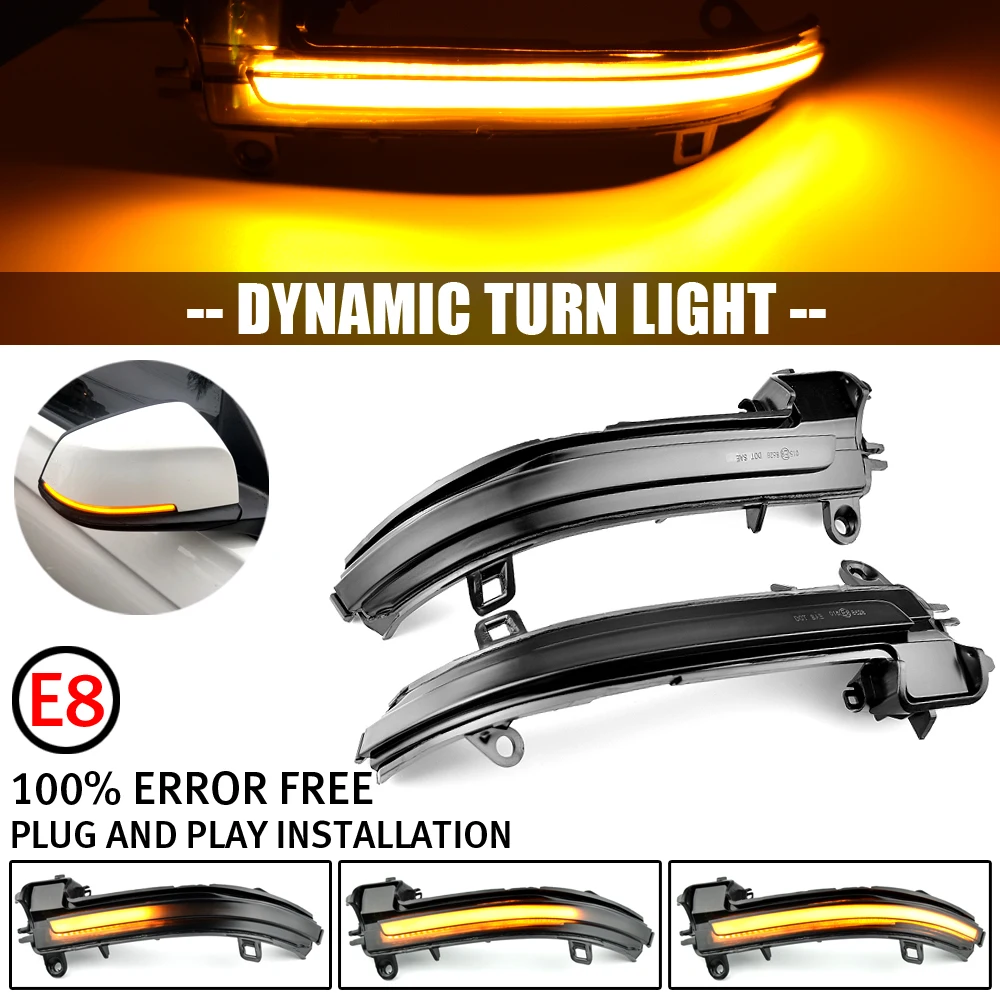 Smoked Side Mirror Sequential Dynamic Turn Signal Light For BMW 1 2 3 4 Series X1 F20 F21 F22 F23 F30 F31 F34 F32 E84 i3
Smoked Side Mirror Sequential Dynamic Turn Signal Light For BMW 1 2 3 4 Series X1 F20 F21 F22 F23 F30 F31 F34 F32 E84 i3