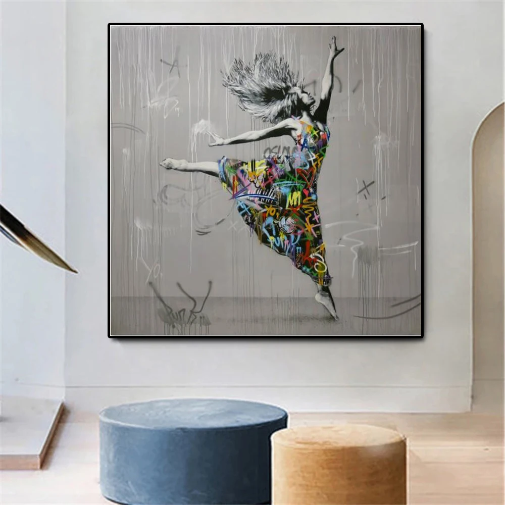 Modern Graffiti Art Canvas Paintings Beautiful Dancer Posters and Print Wall Art Picture for Living Room Home Cuadros Decoration
Modern Graffiti Art Canvas Paintings Beautiful Dancer Posters and Print Wall Art Picture for Living Room Home Cuadros Decoration