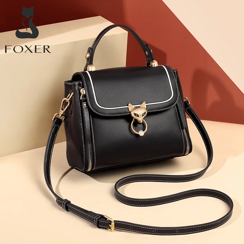 Модный тоут FOXER для женщин дамская сумочка-мессенджер в шикарном стиле стильные
