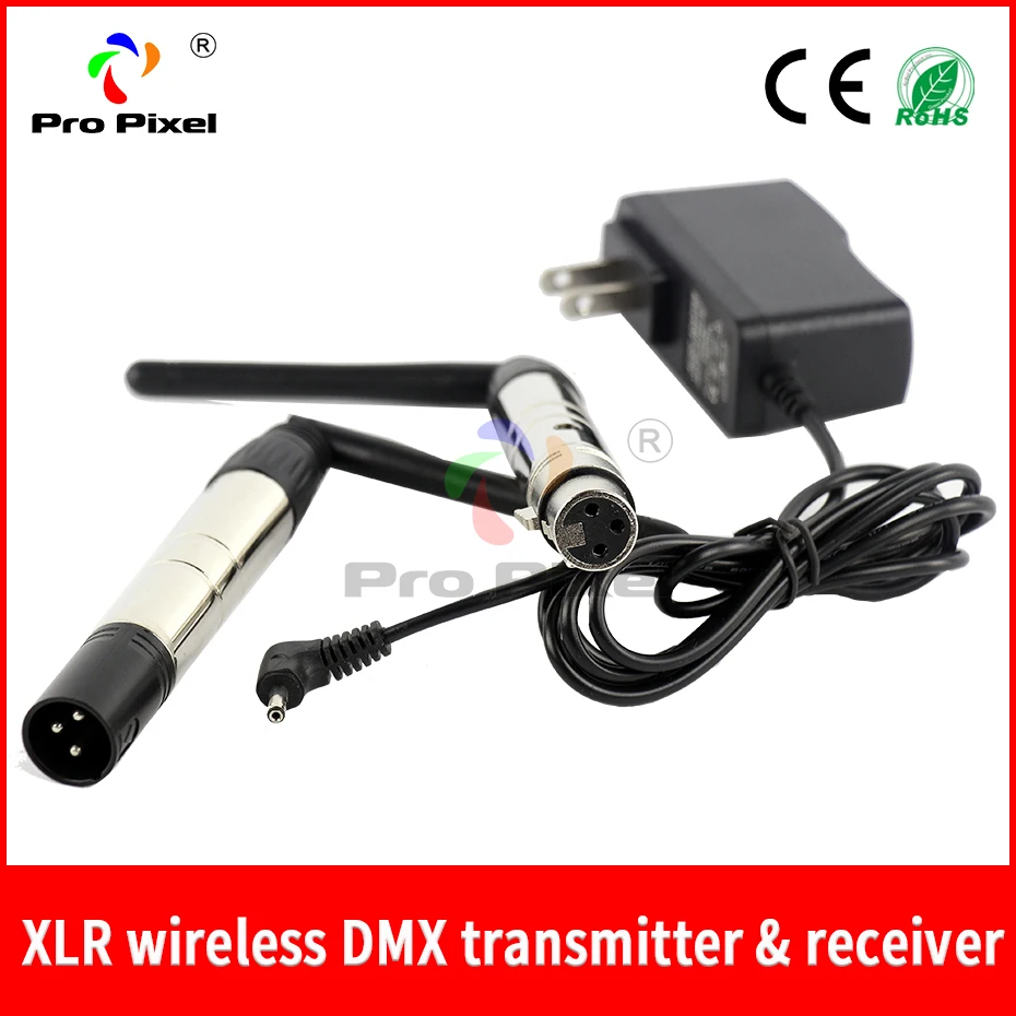 Мини 2 4g Ism Dmx беспроводной мужской и женский в 1 приемник Xlr передатчик для