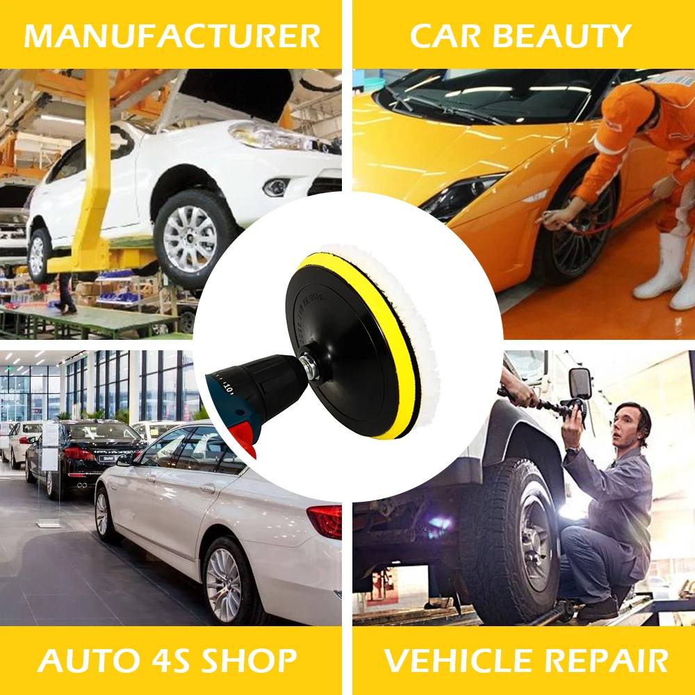 1 set Car Wool Polishing Sponge Pads Kit Foam Pad Buffer Kit Polishing Machine Wax Pads for Removes Scratches
1 set Car Wool Polishing Sponge Pads Kit Foam Pad Buffer Kit Polishing Machine Wax Pads for Removes Scratches